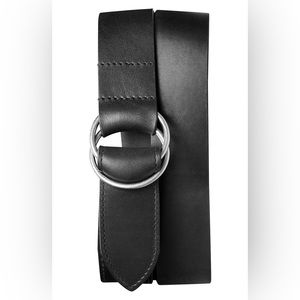Shinola Black Double Loop Belt